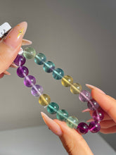 Load image into Gallery viewer, HIGH QUALITY Rainbow Fluorite Bracelet 10.4MM
